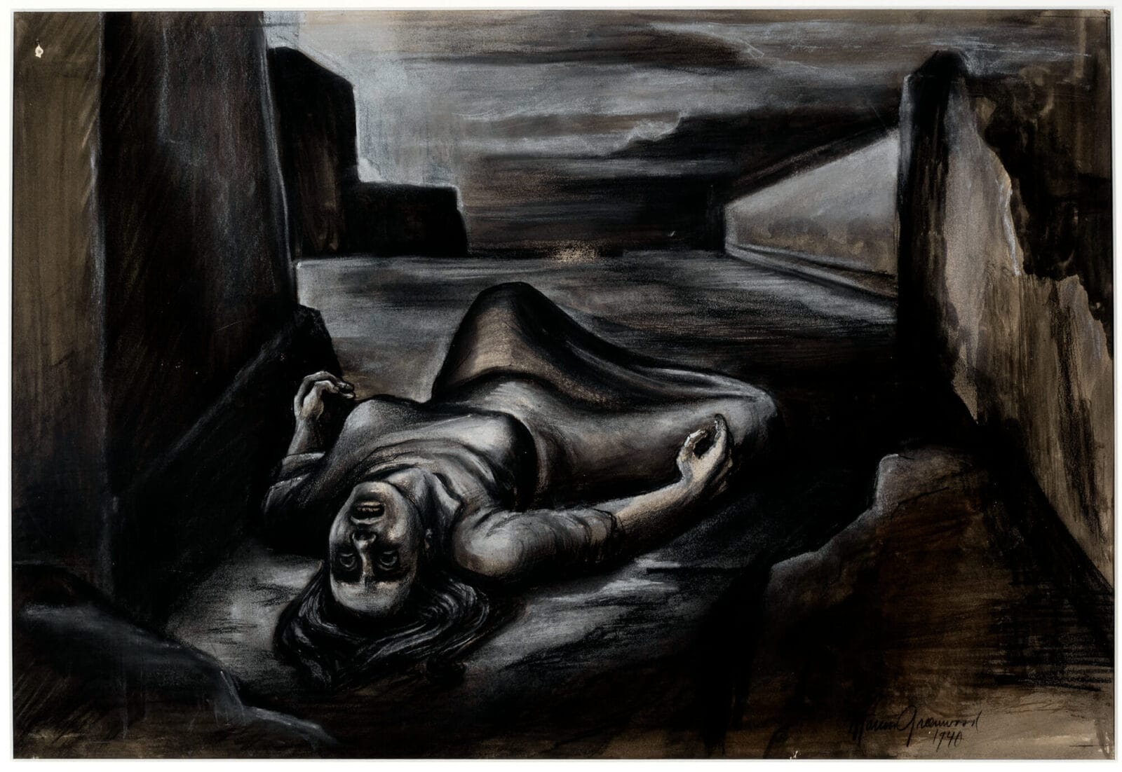 Night in Spain. Artist: Marion Greenwood. Date: 1940. Medium: gouache.