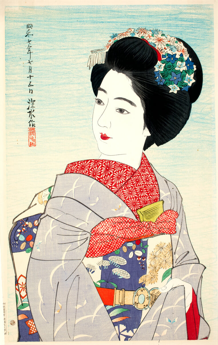 Maiko Girl. Artist: Shinsui Ito. Date: 1932. Medium: woodblock.