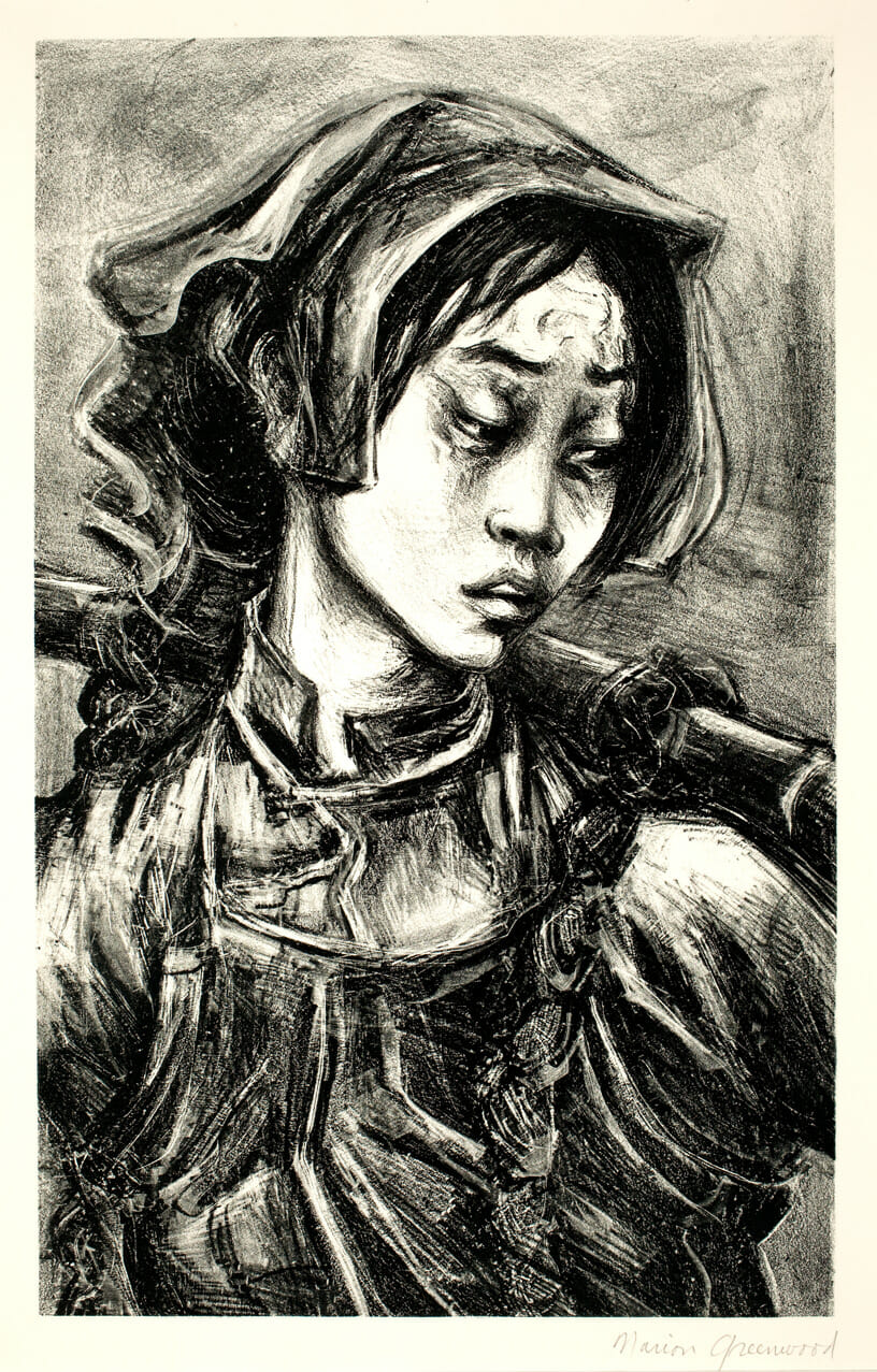 Coolie Woman. Artist: Marion Greenwood. Date: 1947. Medium: lithograph.