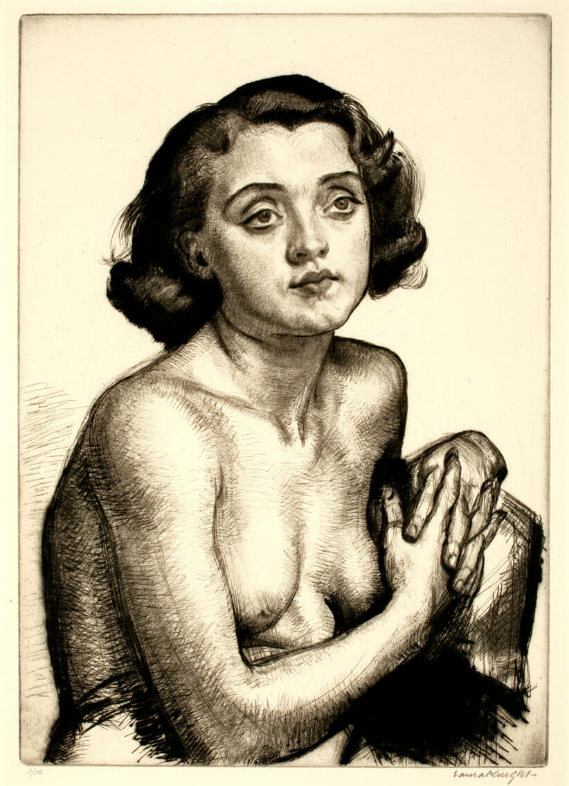 Lilian. Artist: Dame Laura Knight. Date: 1930. Medium: drypoint.