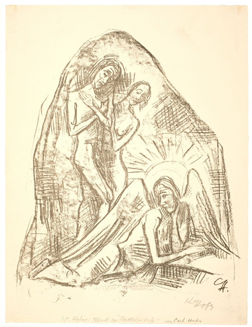 Saints and Angels. Artist: Karl Hofer. Medium: lithograph.