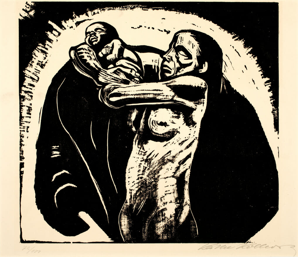 Das Opfer [The Sacrifice]. Artist: Käthe Kollwitz. Date: 1922/1923. Medium: woodcut.