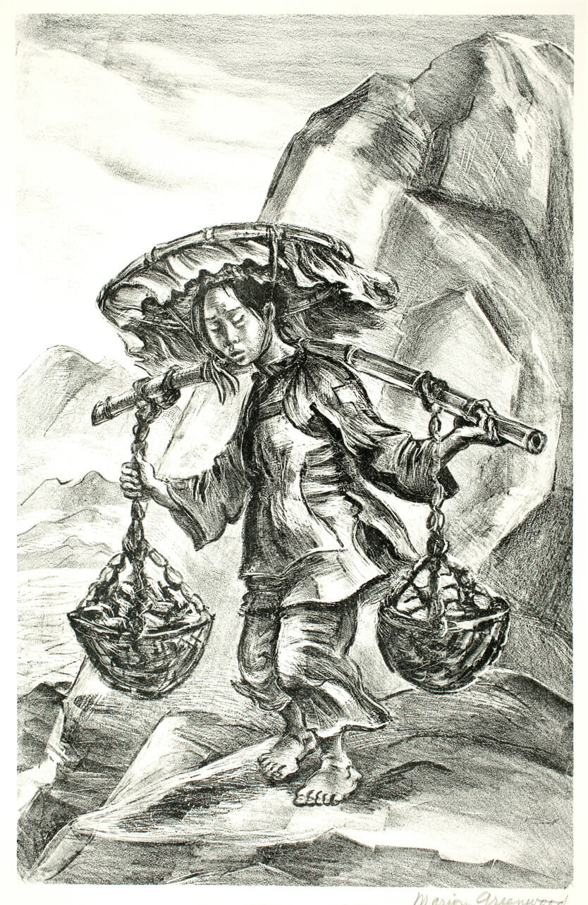 Eastern Memory. Artist: Marion Greenwood. Medium: lithograph.