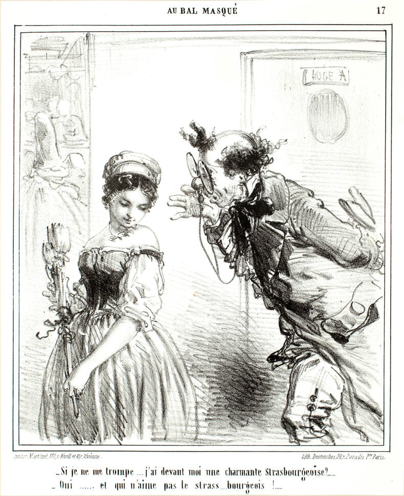 Au Bal Masque. Artist: Paul Gavarni. Medium: lithograph.