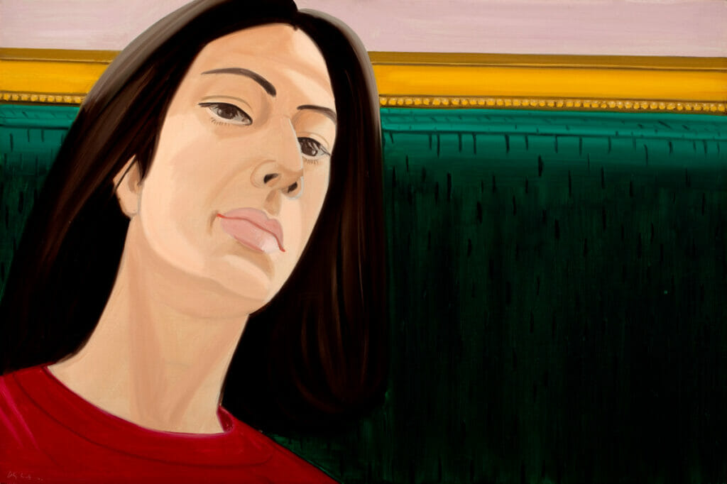 Ada on Green Couch. Artist: Alex Katz. Date: 1971. Medium: oil.