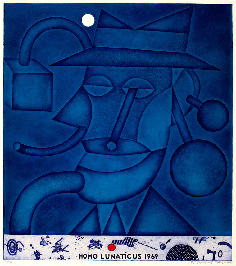 Homo Lunaticus. Artist: Sergio Gonzalez-Tornero. Date: 1969. Medium: intaglio.