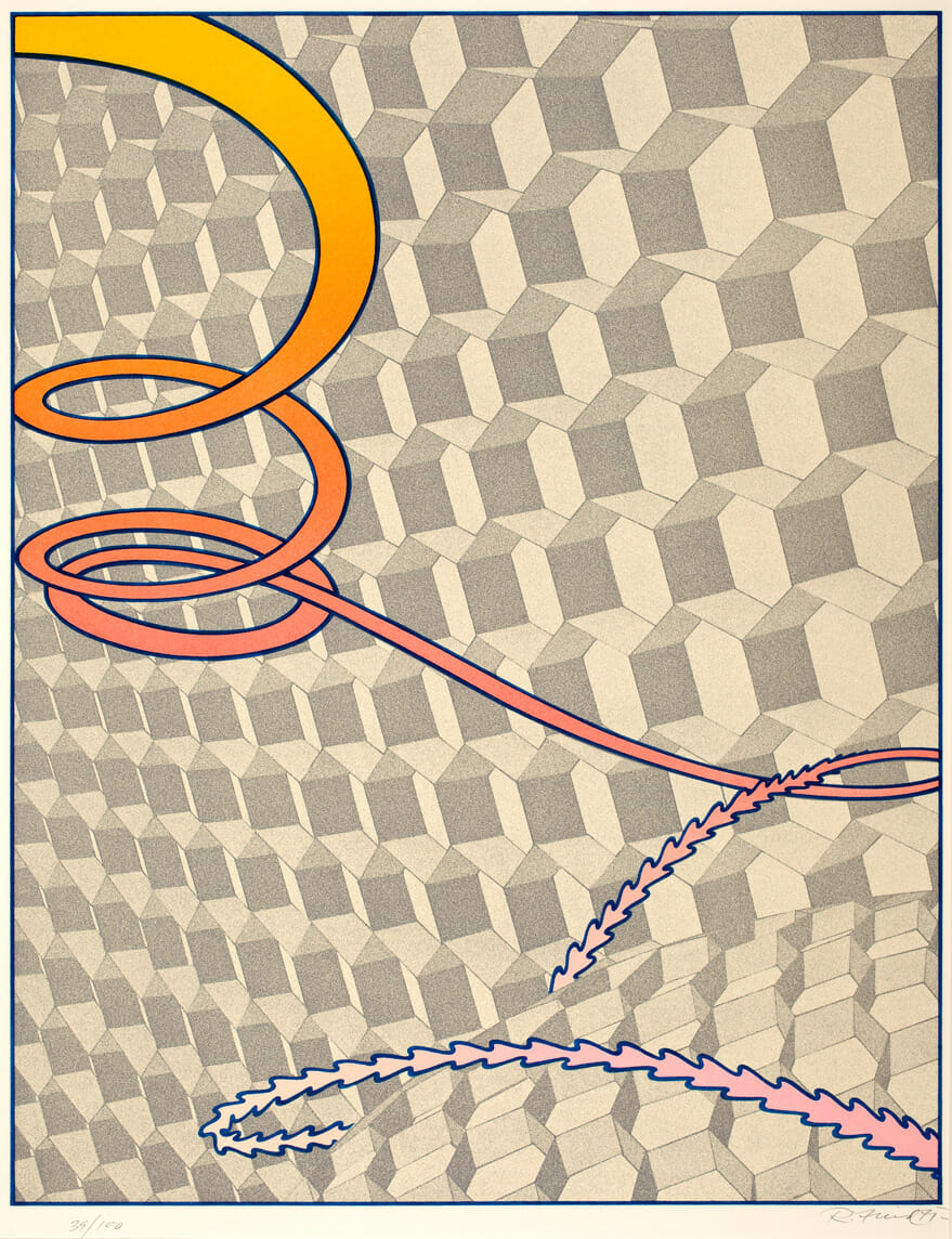 Between Time and Space. Artist: Robert Samuel Fried. Medium: lithograph.