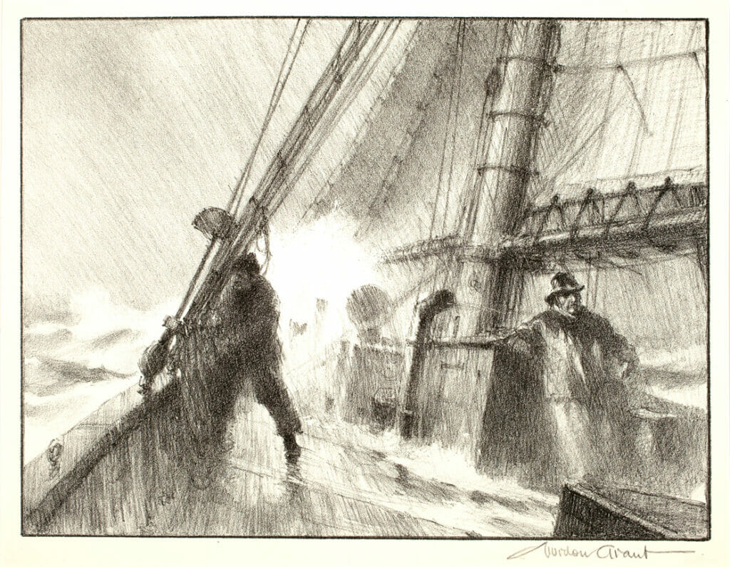 Heading for Port. Artist: Gordon Grant. Date: 1947. Medium: lithograph.