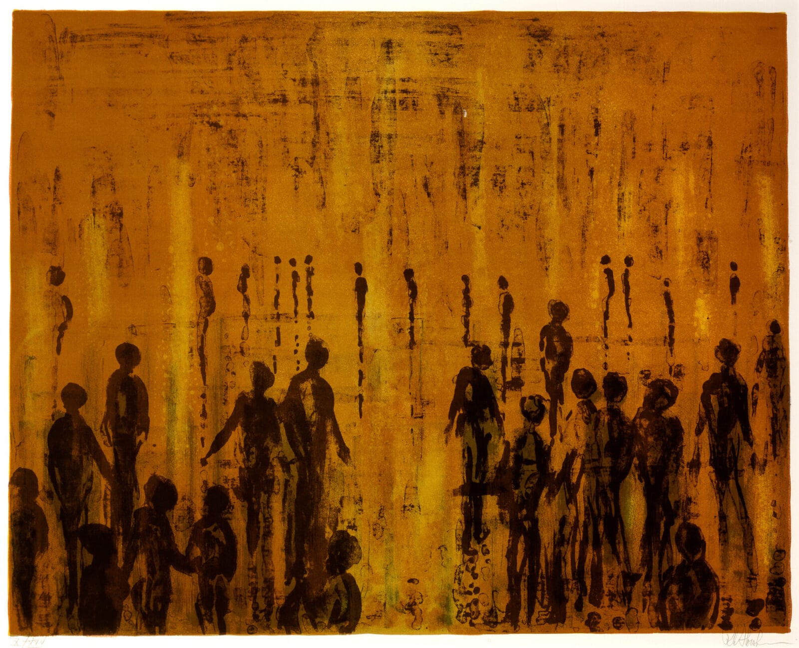 Rain. Artist: Richard Florsheim. Date: 1975. Medium: lithograph.