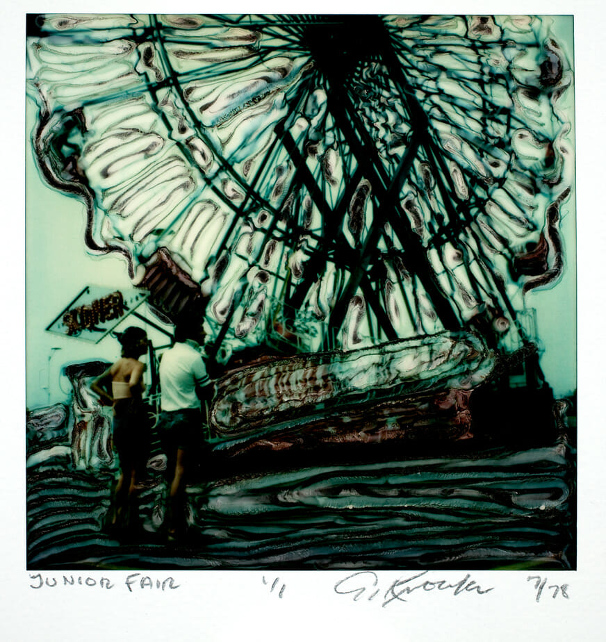 Junior Fair. Artist: Gary Knowles. Date: 1978. Medium: manipulated Polaroid SX-70 photograph.