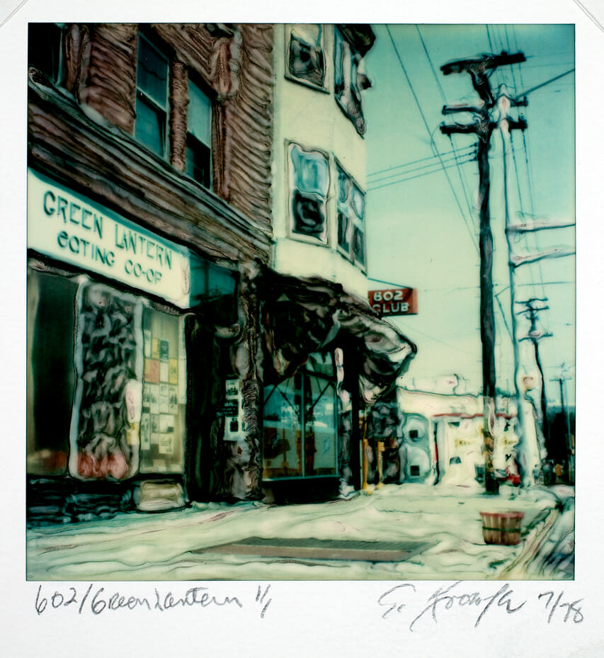 602/Green Lantern. Artist: Gary Knowles. Date: 1978. Medium: manipulated Polaroid SX-70 photograph.