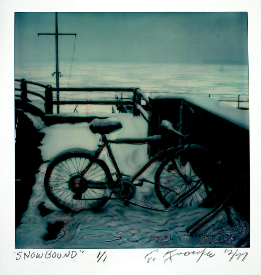 Snowbound. Artist: Gary Knowles. Date: 1978. Medium: manipulated Polaroid SX-70 photograph.