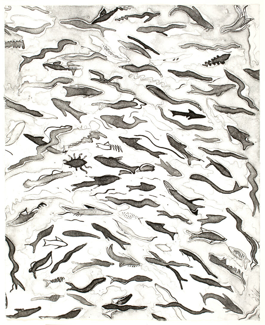 Fish Game. Artist: Chris Kakas. Date: 1975. Medium: lithograph.