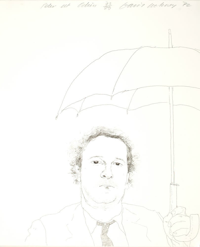 The Restaurateur. Artist: David Hockney. Date: 1972. Medium: etching.