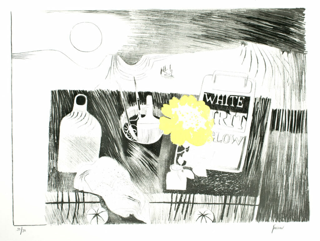 Etching Table. Artist: Mary Fedden. Date: 1972. Medium: lithograph.