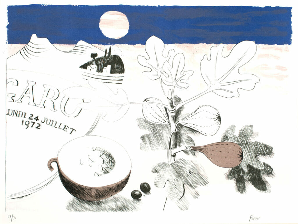 Figs. Artist: Mary Fedden. Date: 1972. Medium: lithograph.