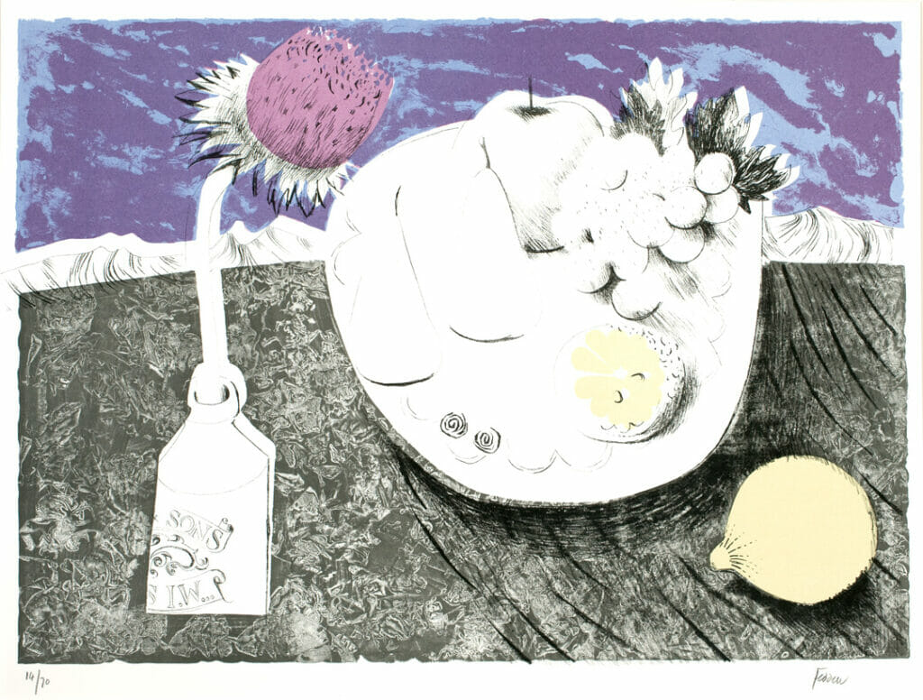 Ginger Beer Bottle. Artist: Mary Fedden. Date: 1972. Medium: lithograph.