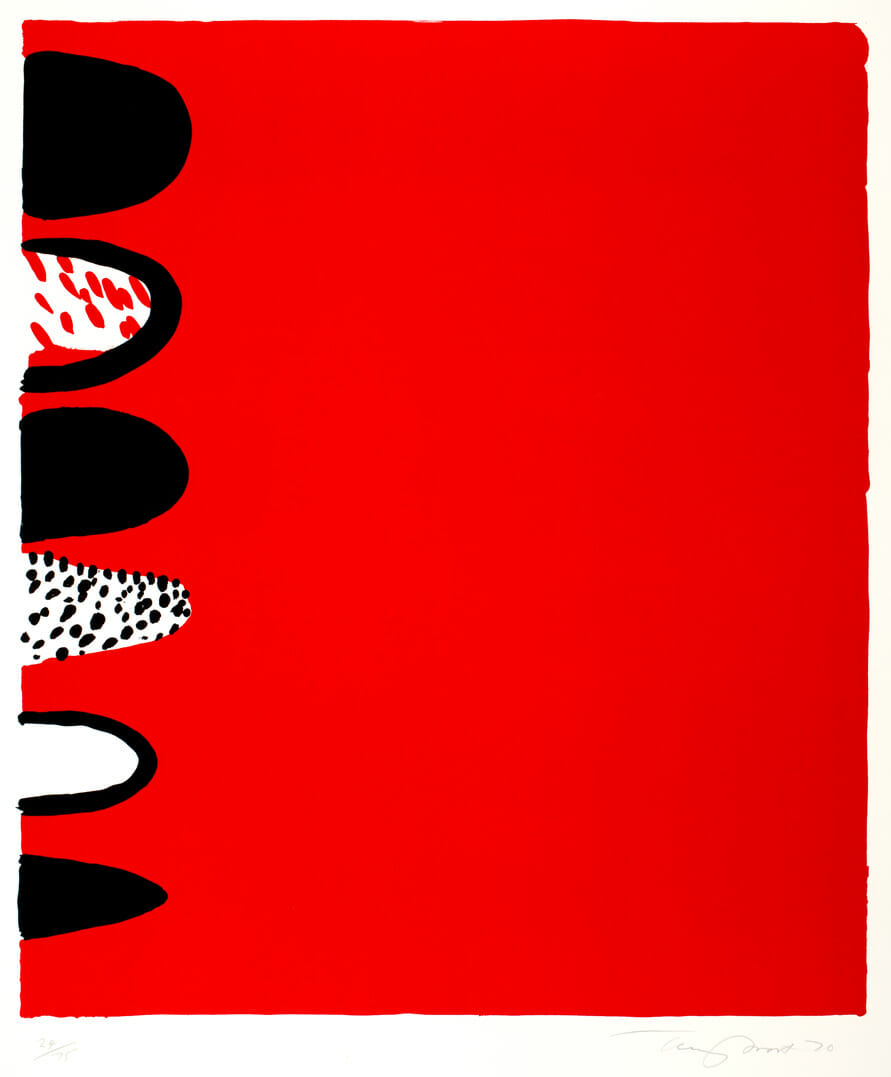 Red with Black on the Side. Artist: Sir Terry Frost. Date: 1970. Medium: lithograph.
