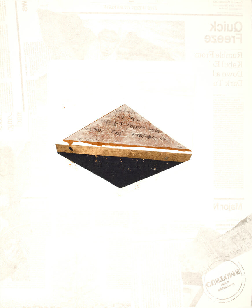 Secrets. Artist: Kitty L. Kingston. Date: 1980. Medium: photo etching, embossing and collage.