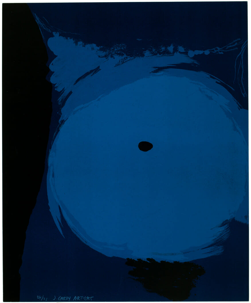 Femme Bleu. Artist: Joan Gardy-Artigas. Medium: lithograph, bleed print.