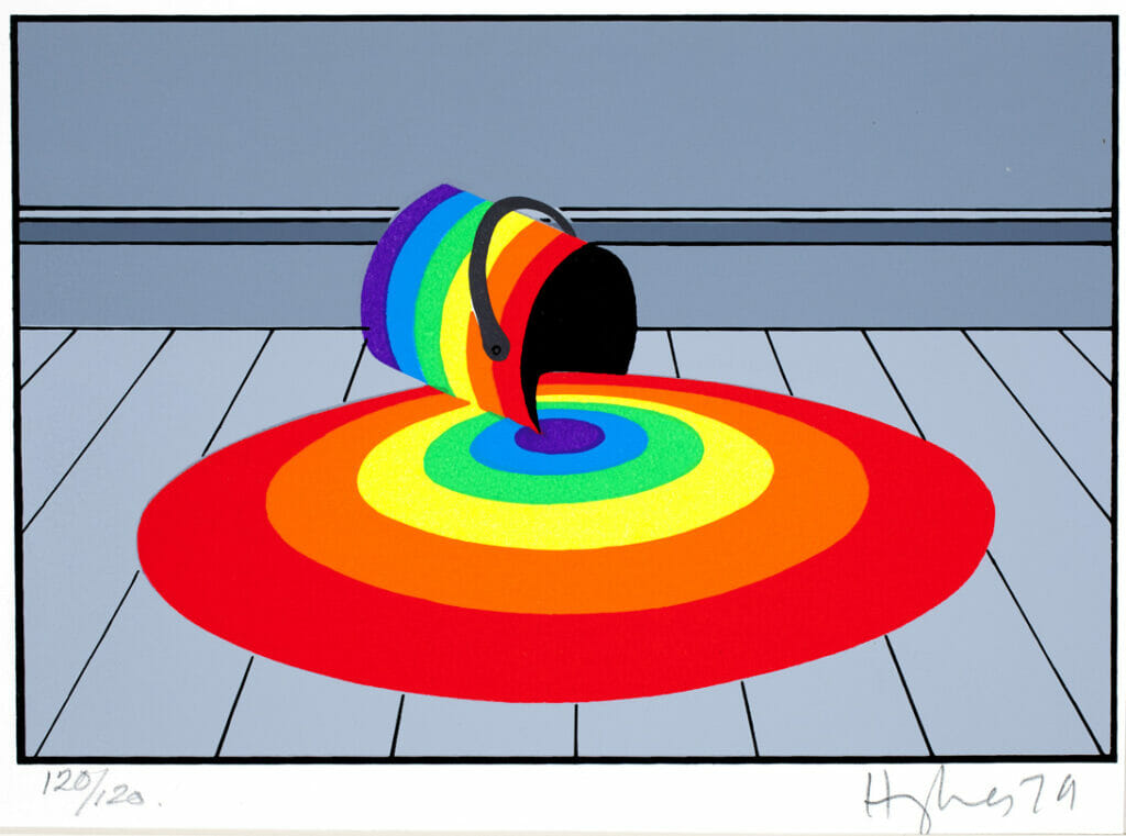 The Domestic Life of a Rainbow. Artist: Patrick Hughes. Date: 1979. Medium: screenprint.