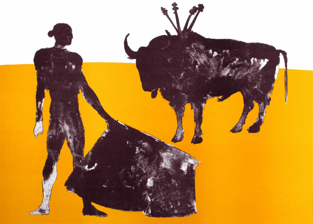 Corrida Four. Artist: Elisabeth Frink, Dame. Date: 1973. Medium: lithograph.