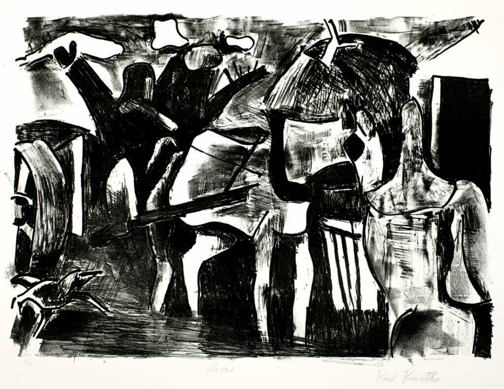 Whoa. Artist: Karl Otto Knaths. Medium: lithograph.
