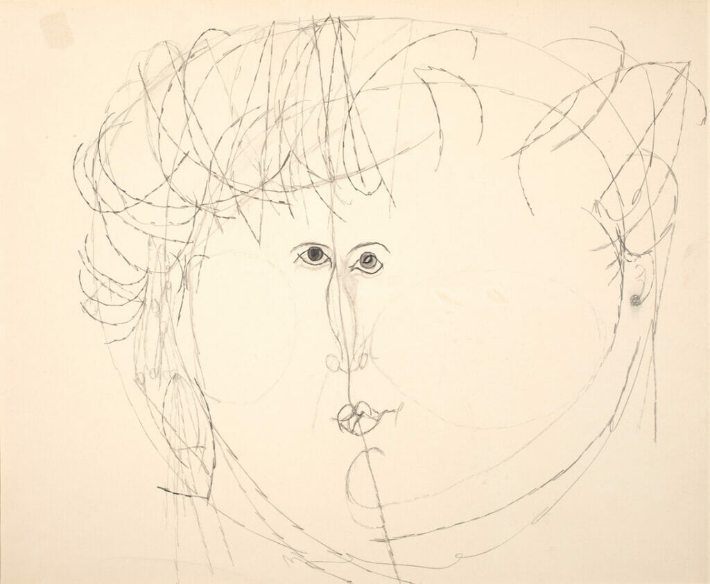 Head. Artist: Joseph M. Glasco. Medium: pencil.