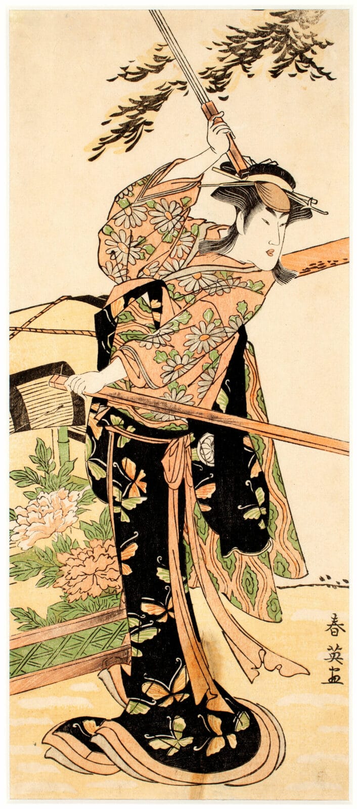 Actor Segawa Kikunojo III. Artist: Shun’ei Katsukawa. Medium: woodblock.