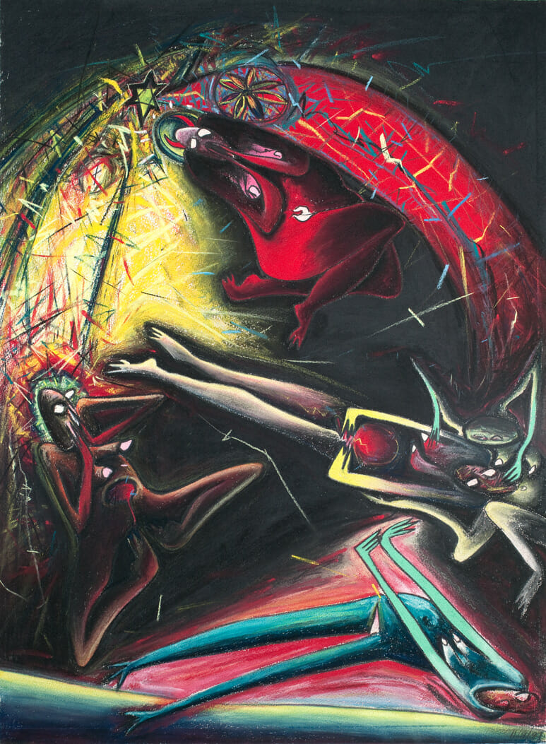 Misfit/Fetish. Artist: Lois R. Geiger-Campagna. Date: 1987. Medium: pastel.