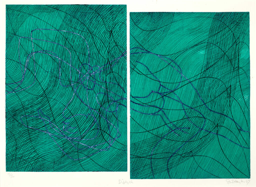 Diptych. Artist: Stanley William Hayter. Date: 1967. Medium: etching.