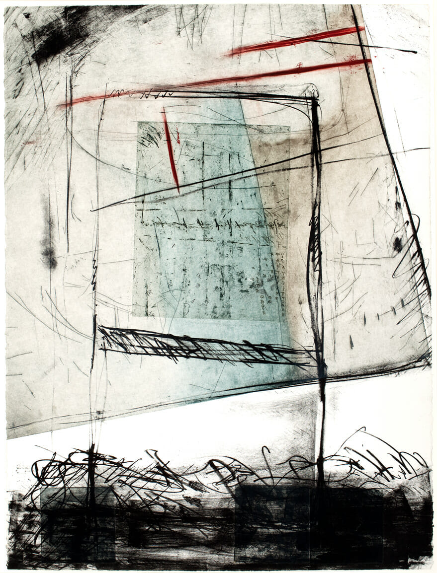 Marker. Artist: Anita E. Jung. Date: 1988. Medium: monoprint.