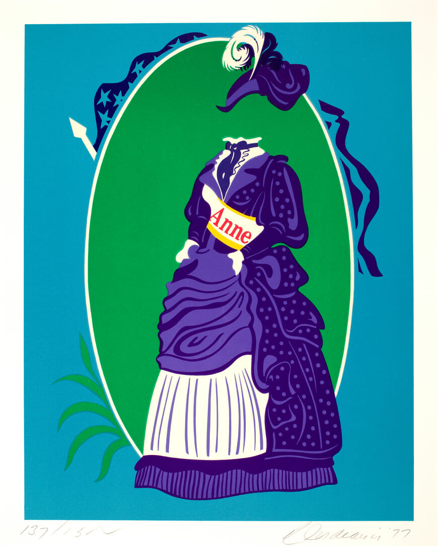 Anne. Artist: Robert Indiana. Date: 1977. Medium: screenprint.