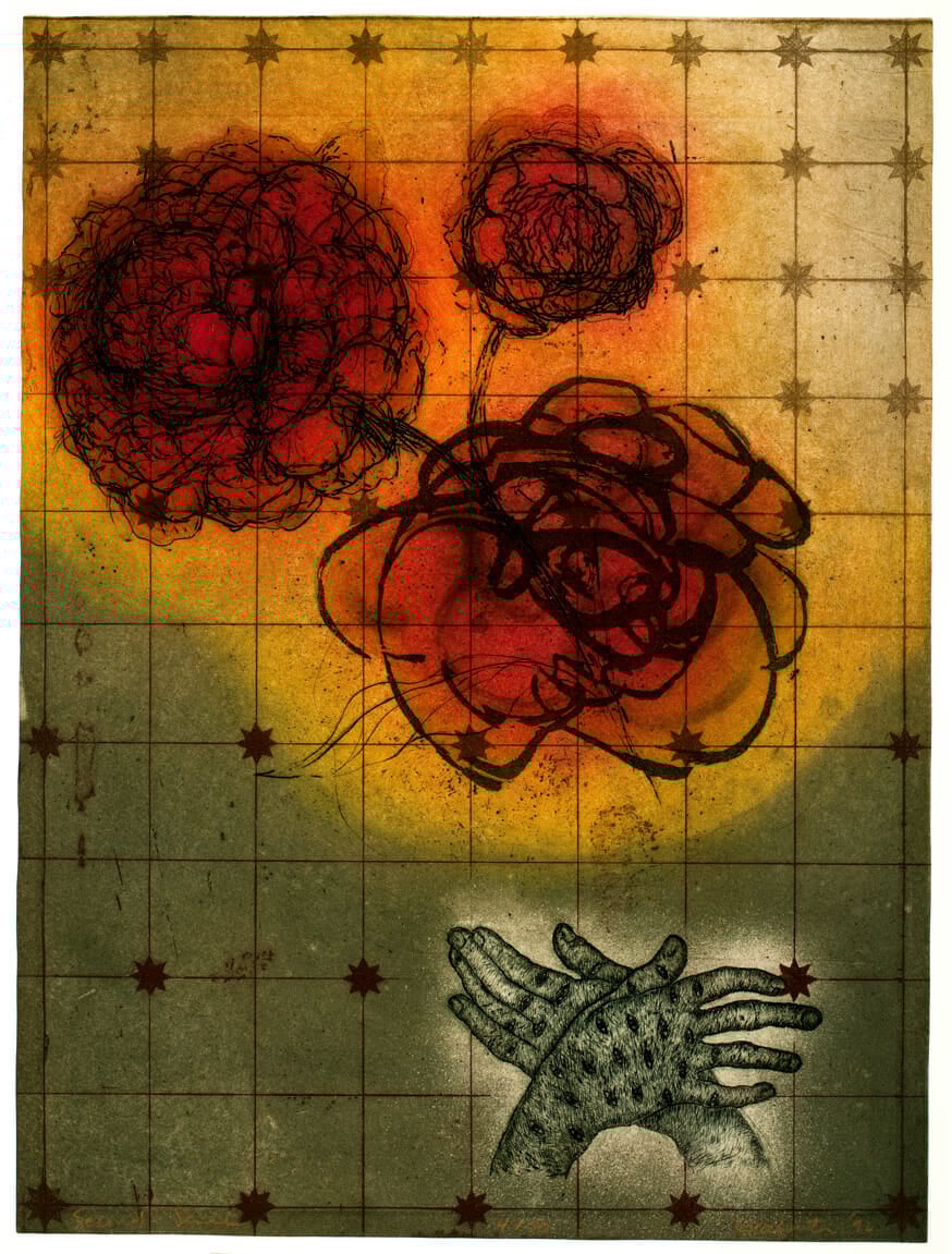 Second Sense from Point of Departure II. Artist: Vicki Grafentin. Date: 1996. Medium: etching.