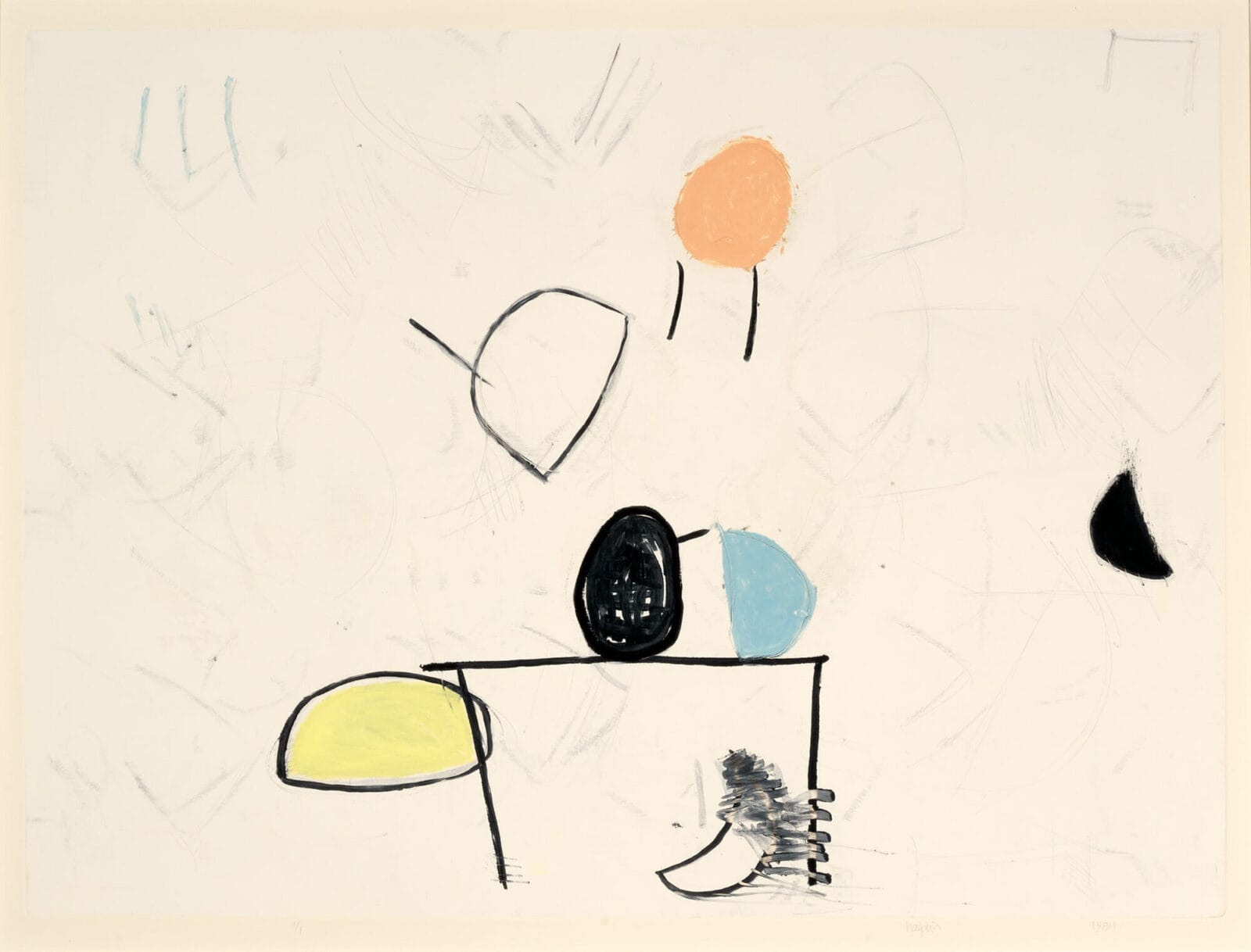 Untitled. Artist: Louise Halpin Wiesenfarth. Date: 1984. Medium: monoprint.