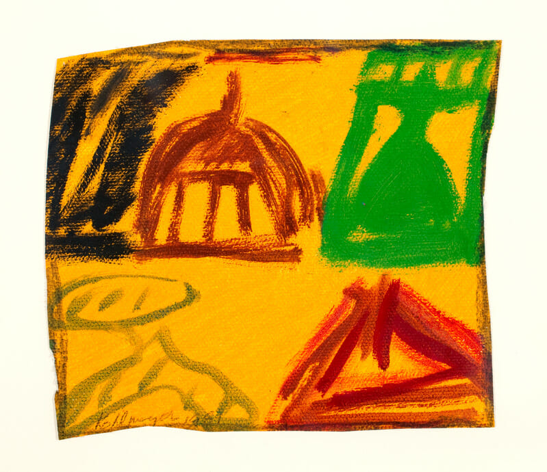 Fragments C-1. Artist: Ida Rittenberg Kohlmeyer. Date: 1981. Medium: oil/acrylic.