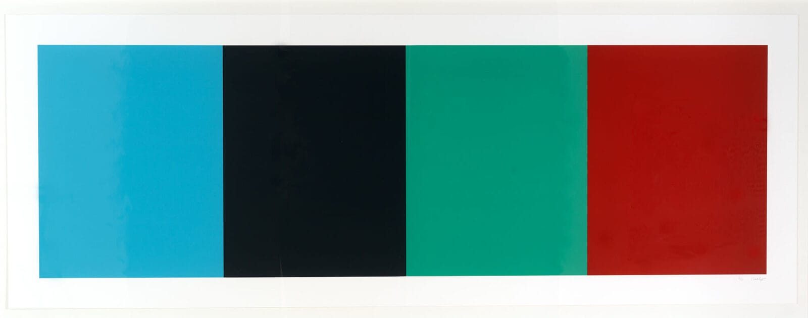 Blue Gray Green Red. Artist: Ellsworth Kelly. Date: 2008. Medium: color lithograph on paper.