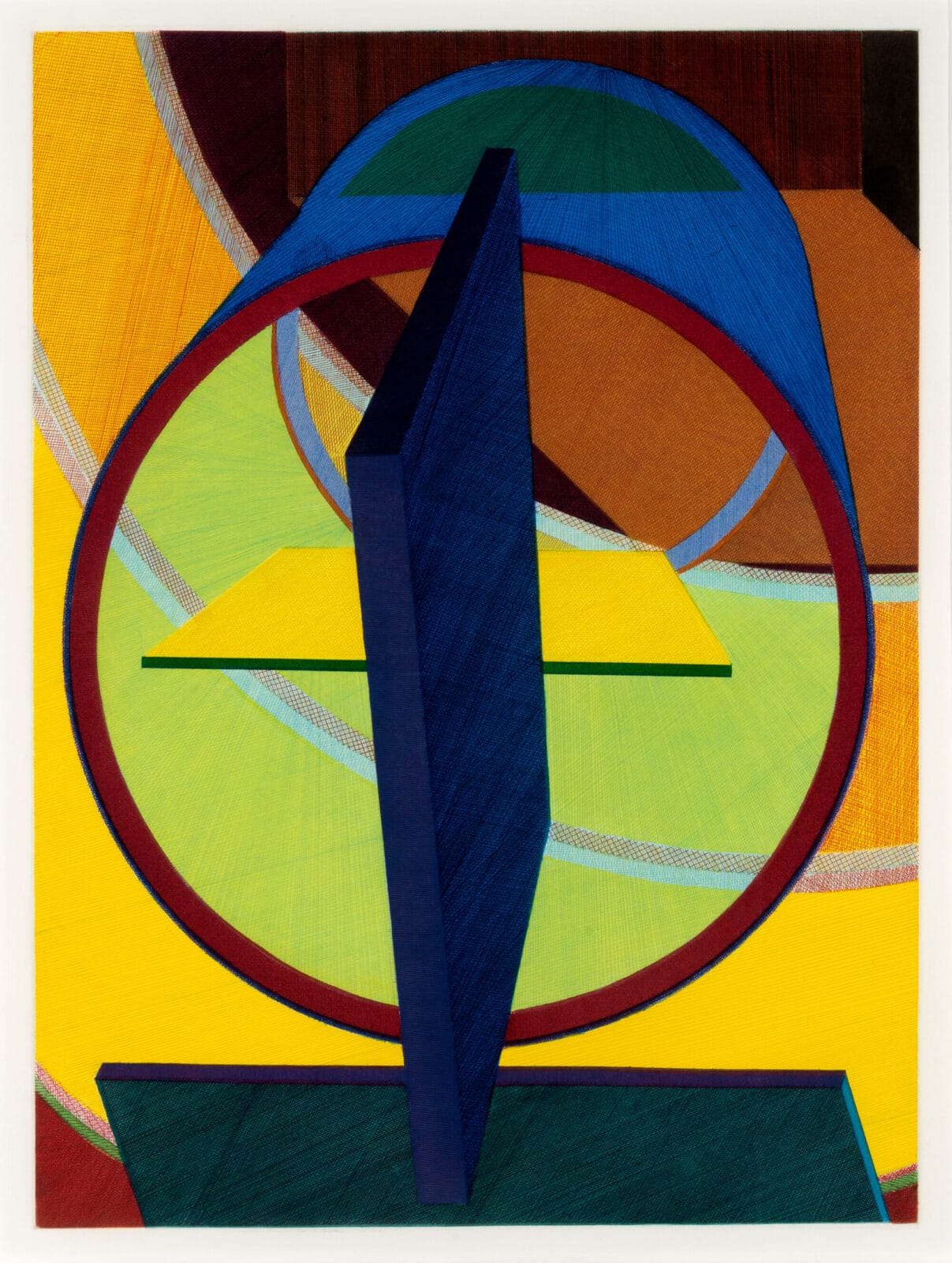 Almost There. Artist: Al Held. Date: 1989. Medium: color aquatint with hard ground etching.