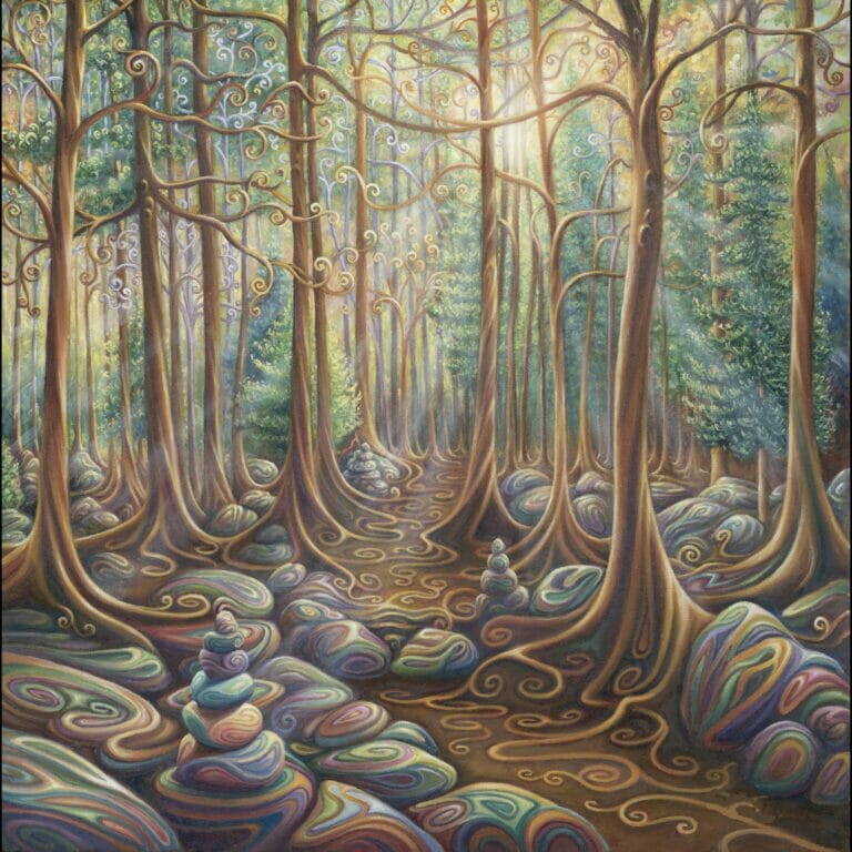 Artwork of trees