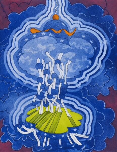Sky Vision. Artist: Russell T. Gordon. Date: 1974. Medium: intaglio.