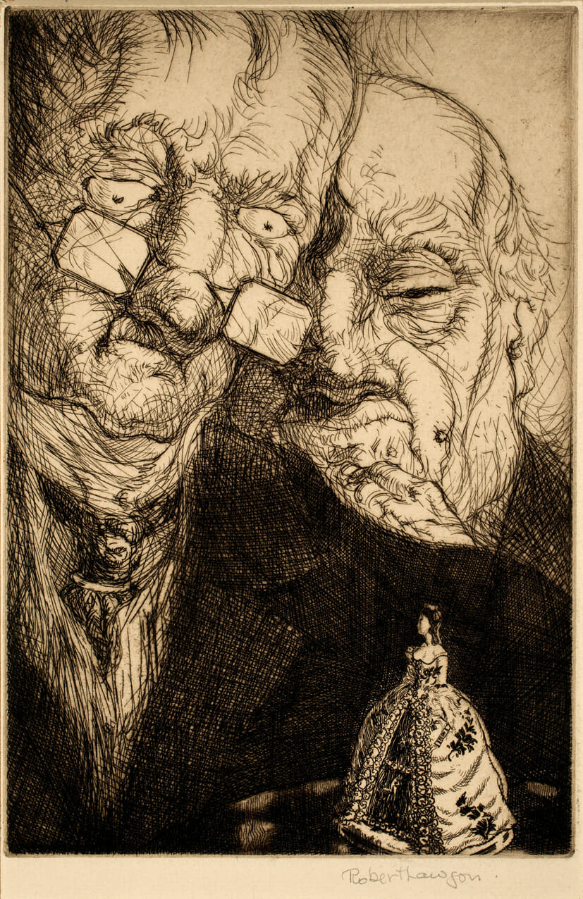 Unbekannter Meister. Artist: Robert Lawson. Medium: etching.