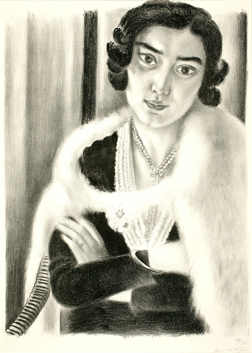 Woman with White Fur. Artist: Henri Matisse. Date: 1929. Medium: lithograph.