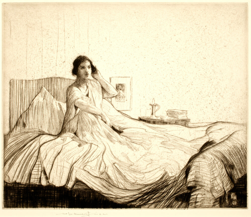 Le Matin. Artist: William Lee-Hankey. Medium: etching and drypoint.