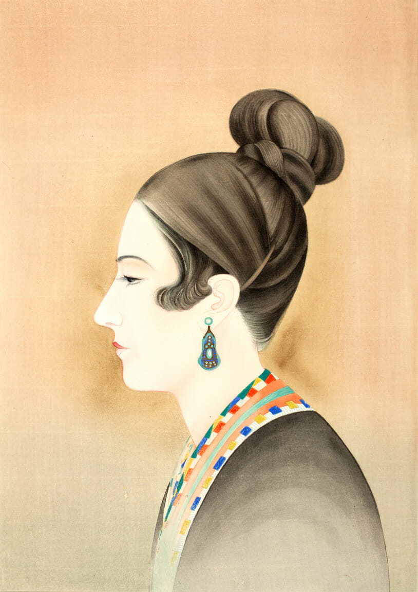 Madame Talia Savanieva. Artist: Chiura Obata. Date: 1930. Medium: woodblock.