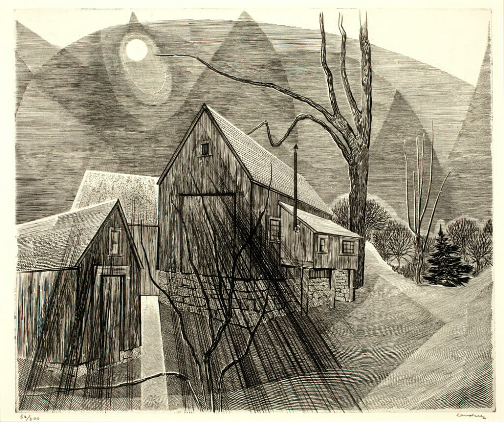 Moonlight in the Country. Artist: Armin Landeck. Date: 1952. Medium: etching.