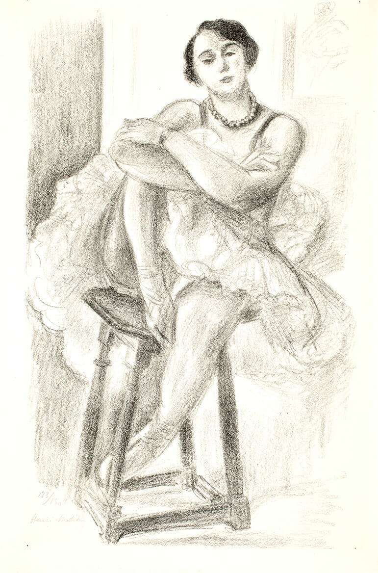 Danseuse au Tabouret. Artist: Henri Matisse. Date: 1927. Medium: lithograph.