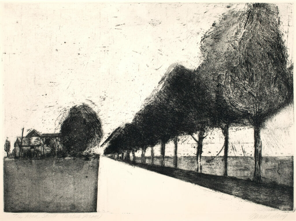 The Road South. Artist: Daniel Lang. Medium: etching.