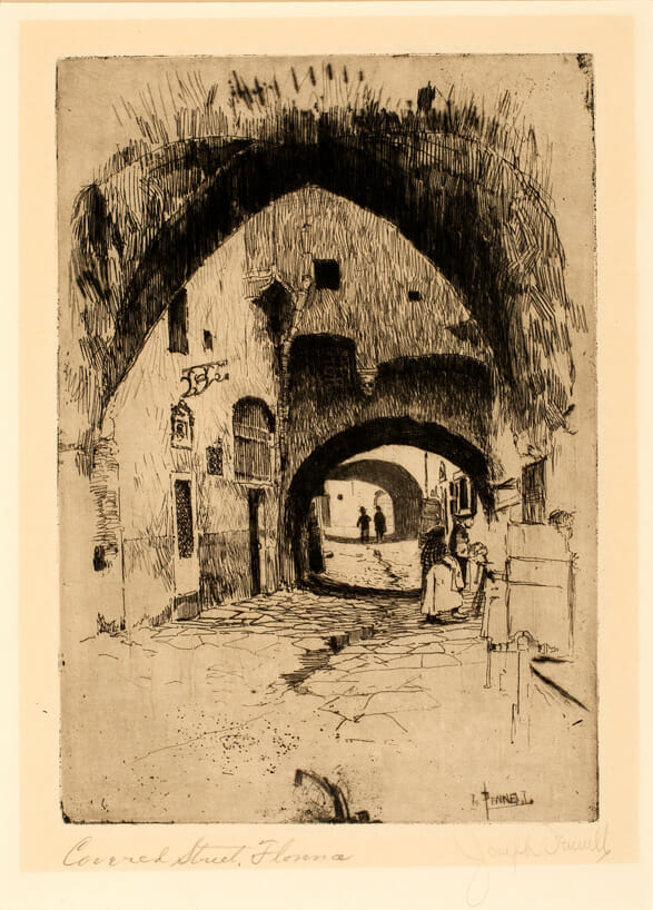Covered Street Florence. Artist: Joseph Pennell. Date: 1883. Medium: photogravure.
