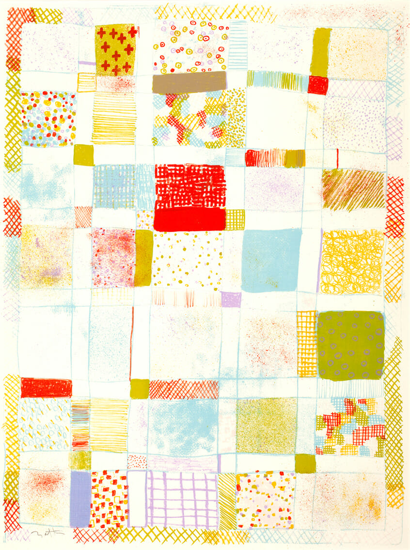 Grid. Artist: Robert Natkin. Date: 1972. Medium: lithograph.