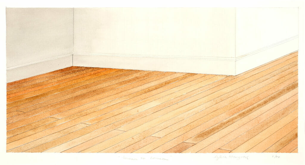 Corner to Corner. Artist: Sylvia Plimack Mangold. Date: 1974. Medium: watercolor.